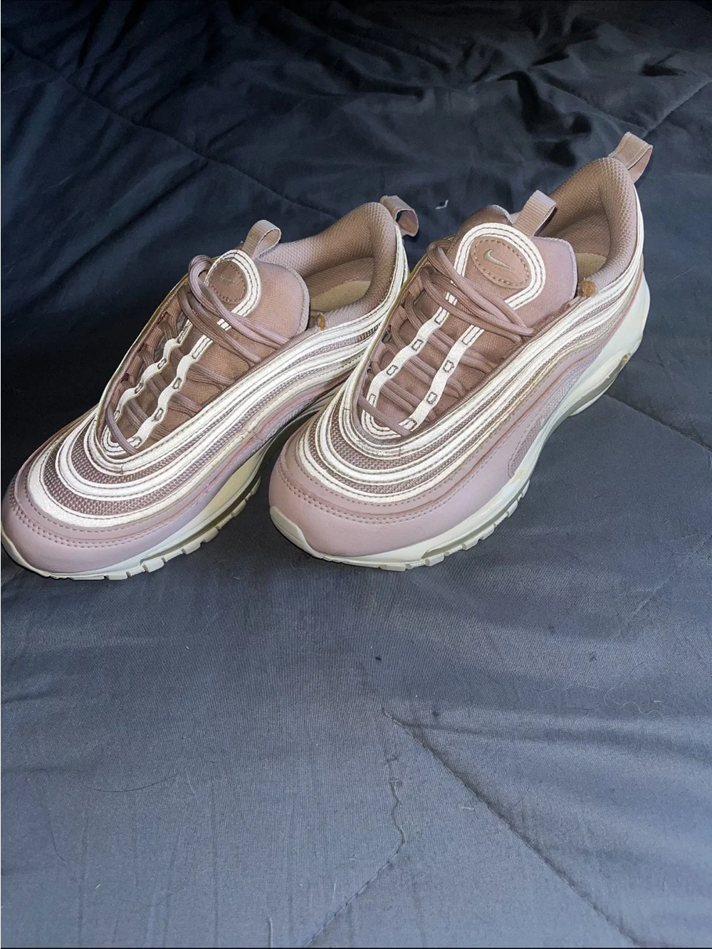 Nike Women's AirMax 97 in Pink and White